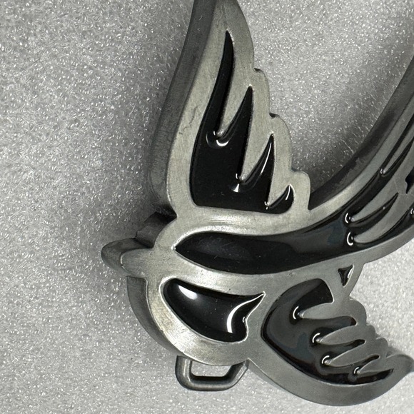 Black Bird Belt Buckle Swallow Flying Wings Metal Western Cowboy Biker - Picture 2 of 12